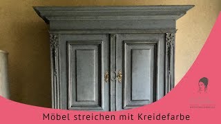 Möbel streichen mit Kreidefarbe  MissPompadour Anleitung [upl. by Eloken831]