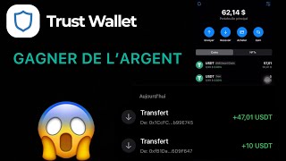 Comment gagner la crypto monnaie USDT gratuitement avec trust wallet [upl. by Blisse]