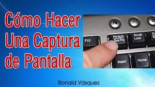 Como hacer una Captura de Pantalla en PC o Laptop [upl. by Namhcan449]