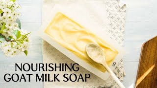 Cold Process Goat Milk Soap Recipe Simple  Beautiful 🌻 [upl. by Sprage]