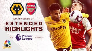 Wolves v Arsenal  PREMIER LEAGUE HIGHLIGHTS  4202024  NBC Sports [upl. by Anilek]