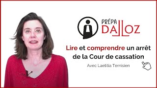 Lire et comprendre un arrêt de la Cour de cassation [upl. by Hayimas]