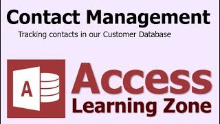 Microsoft Access Contact Management CRM Database Template  FULL LESSON [upl. by Rey]