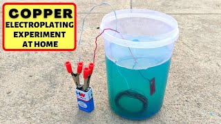 Electroplating Process at home  Copper Electroplating [upl. by Jolee]