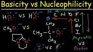 Basicity vs Nucleophilicity  Steric Hindrance [upl. by Eninnaej60]