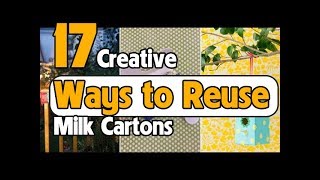 17 Creative Ways to Reuse Milk Cartons [upl. by Ahel]