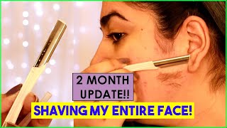 PAINLESS HAIR REMOVAL  FACE RAZORS FOR WOMEN ALL YOU NEED TO KNOW  2 MONTHS UPDATE GLOSSIPS [upl. by Anead]