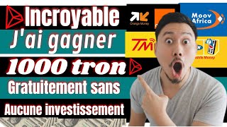 COMMENT GAGNER DE LA CRYPTO MONNAIE TRON GRATUITEMENT EN 2023 Tronpick [upl. by Ardnuyek]