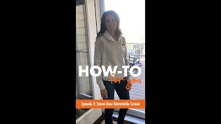 HowTo For You Storm Door Retractable Screen  Andersen Windows [upl. by Pammy890]