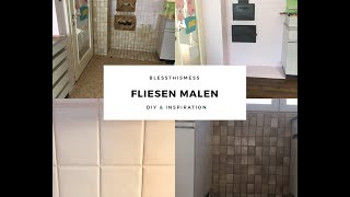 Fliesen lackieren  DIY Küche renovieren [upl. by Ahsina]