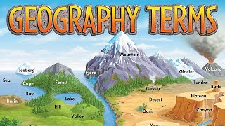 Important Geographical Terms Features Landforms Of Earth [upl. by Jackqueline]