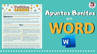 COMO HACER APUNTES BONITOS DIGITALES  apuntes en word [upl. by Anahsahs]