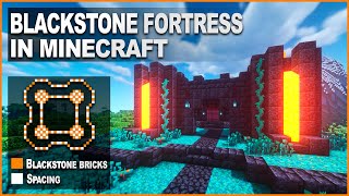 Minecraft How to build a Small Blackstone Fortress  Tutorial 116 [upl. by Roseann]