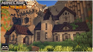 Minecraft Dwarven Mountainside Castle Tutorial [upl. by Latsyrhc913]