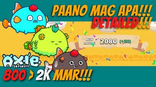 AXIE INFINITY APA INCREASE WIN RATE 800 TO 2000 MMR [upl. by Rhoda]