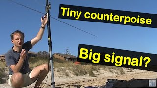 Do small tuned counterpoises work with HF vertical antennas [upl. by Ynamreg]