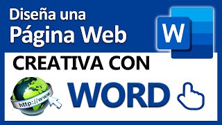 😱Crear una PÁGINA WEB con Word fácil y muy creativa👍 [upl. by Mcwherter354]