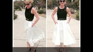 Easiest Skirt Ever  for the complete beginner [upl. by Anilejna]