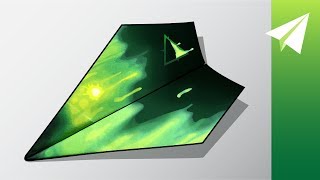 Easy Paper Aiplane Design that Flies Really Far — How to Fold Plasma Y [upl. by Nylakcaj]