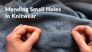 How to mend holes in knitwear [upl. by Edwina]