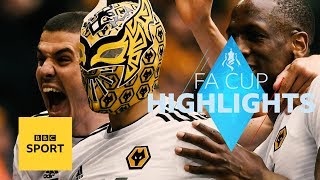 Highlights Watford 32 Wolves  FA Cup  BBC Sport [upl. by Doownel]