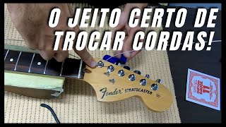 Como trocar cordas de Guitarra  Stratocaster  DIY [upl. by Kasevich]