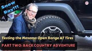 Snow Testing the Mazama Open Range AT Tire Part Two [upl. by Daberath]