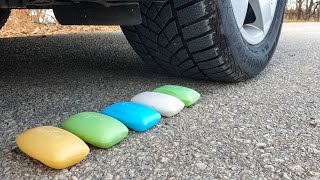 Crushing Crunchy amp Soft Things by Car EXPERIMENT CAR vs SOAP [upl. by Mathews]