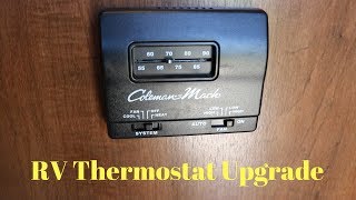 How To Upgrade Your RV Thermostat DIY Honeywell [upl. by Ahsem]