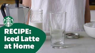 Recipe Iced Latte At Home [upl. by Zaremski]