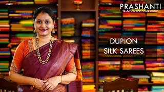 Dupion Silk Sarees  Prashanti [upl. by Deering]