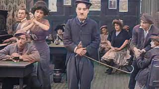 Charlie Chaplin  Caught in a Cabaret 1914  color [upl. by Rawdon209]