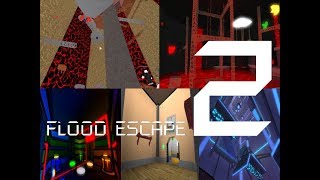 Roblox Flood Escape 2 Test Map  Insane Compilation Map 3 Multiplayer [upl. by Iteerp]