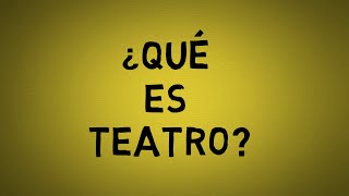 TEATRO DEFINICIÓN [upl. by Anitsua]