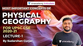 Most Important Concepts of Physical Geography  UPSC CSE 2021  By Sudarshan Gurjar  Lecture1 [upl. by Marilee472]