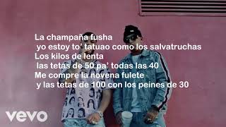 Anuel AA  Yeezy feat Ñengo Flow Letra [upl. by Mersey]