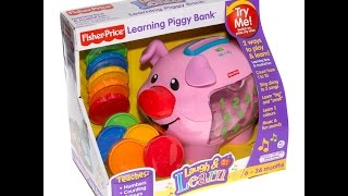 FisherPrice Laugh amp Learn Learning Piggy Bank Baby Toy [upl. by Eanil]