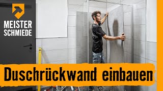 Duschrückwand einbauen  HORNBACH Meisterschmiede [upl. by Yleek769]