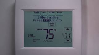 Honeywell VisionPRO 8000 Tutorial Fan Settings [upl. by Asilanom]