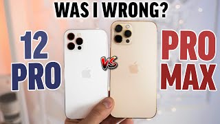 iPhone 12 Pro vs Pro Max Real Differences after 1 week [upl. by Elkin]