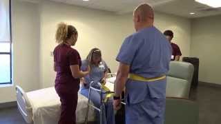 Physical Therapy Transfer Training  How To Transfer From Wheelchair To Bed [upl. by Soutor]