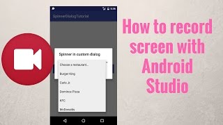 How to record screen with Android Studio [upl. by Alekram900]