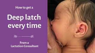 Proper Latch When Breastfeeding  Easy Steps To Latching Baby Properly [upl. by Ahsinna]