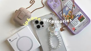 unboxing new accessories for my iphone 12 pro max  airpods💐 [upl. by Alfonzo]