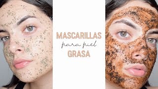 MASCARILLAS PARA PIEL GRASA Y CON ACNÉ  Nicolle Portilla [upl. by Annuaerb]