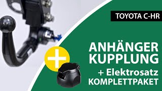 Anhängerkupplung abnehmbar TOYOTA CHR  AUTOHAK Komplettsatz  Montage von Rameder [upl. by Ihsar607]