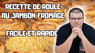 Roulé au jambon fromage simple rapide et delicieux [upl. by Leunamne]