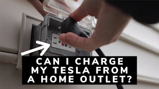 Can I charge my Tesla on a standard home outlet [upl. by Ilona]