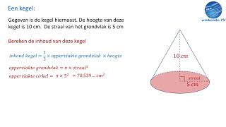 Kegel  Oberfläche berechnen  einfach erklärt vom Lehrerschmidt [upl. by Leahcin]