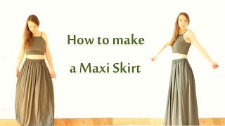 DIY Maxi Skirt  Beginner Friendly [upl. by Apur]